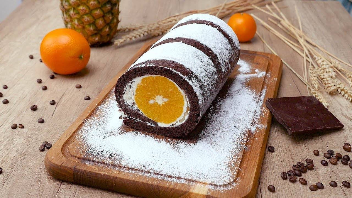 Из печенья рулет без духовки