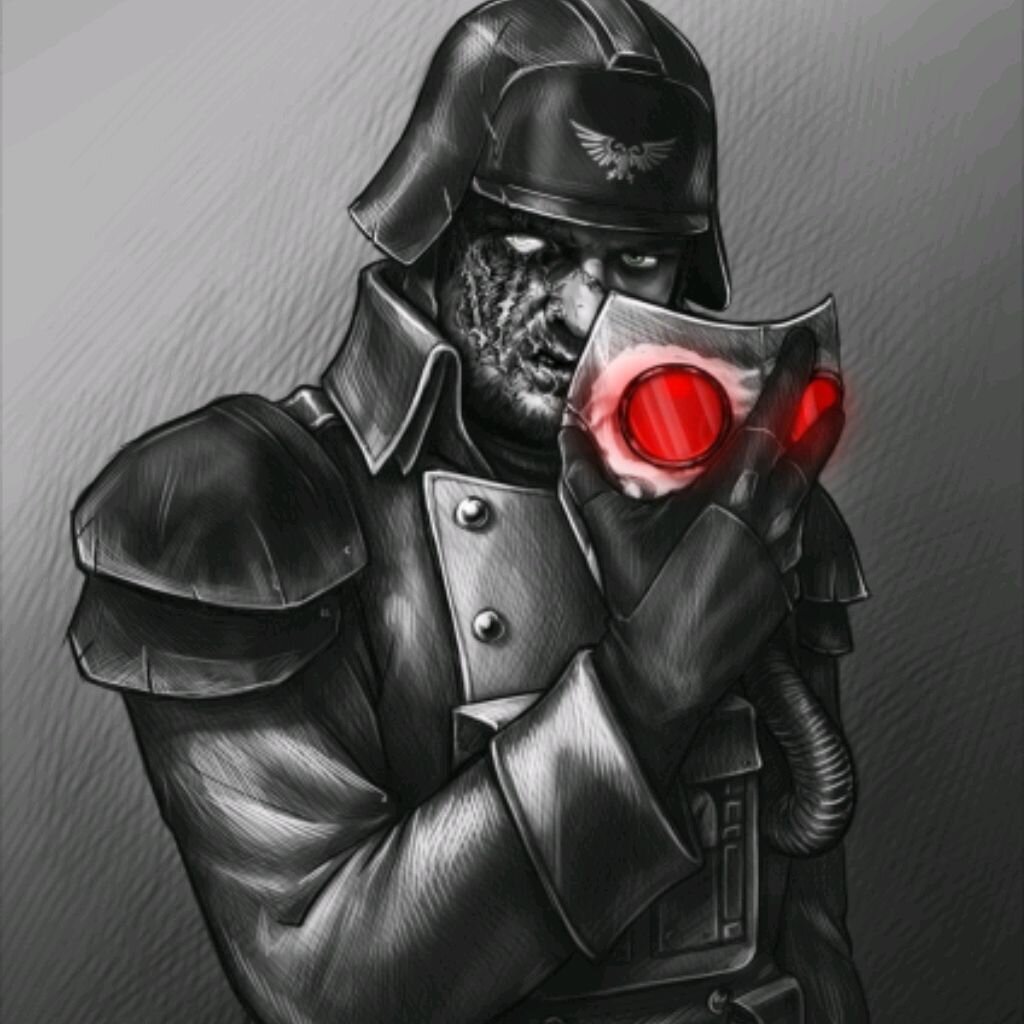 Боец из Корпуса Смерти Криг открывает собственное лицо, фанатский арт.