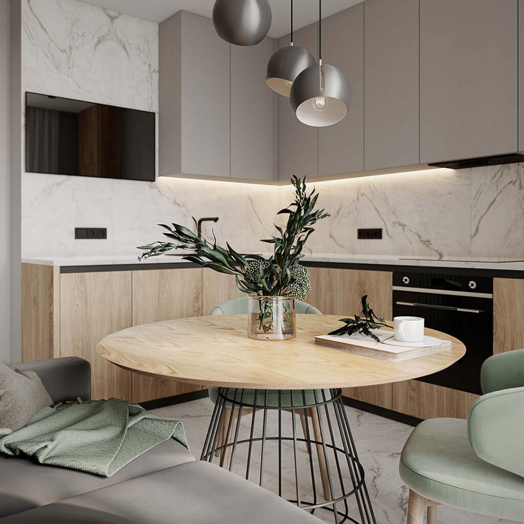 Кухня в эко стиле (фото 1), источник pinterest.com