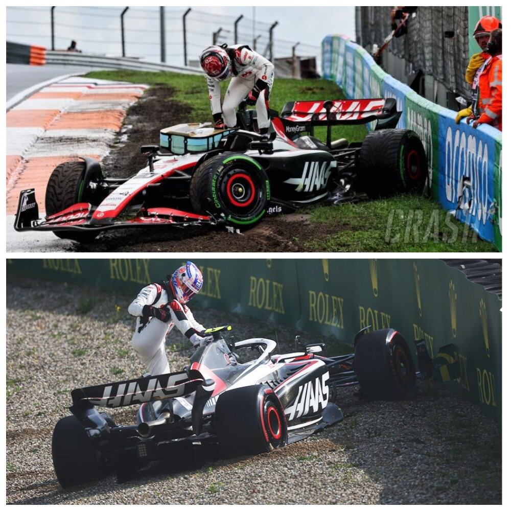 Во время Гран-При Нидерландов оба пилота Haas не уберегли машины от аварий