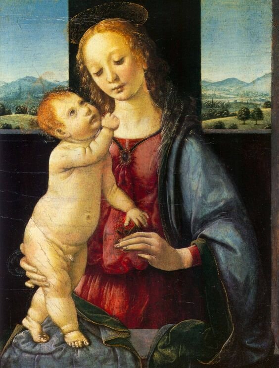 Мадонна Дрейфус. 1470–1475 годы. Темпера, доска. 15,8x12,7 см. Национальная галерея искусств (Вашингтон, США). 