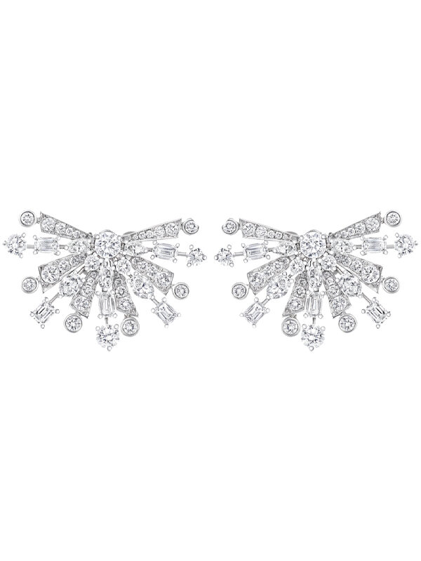 Серьги Graff Solar из белого золота с бриллиантами