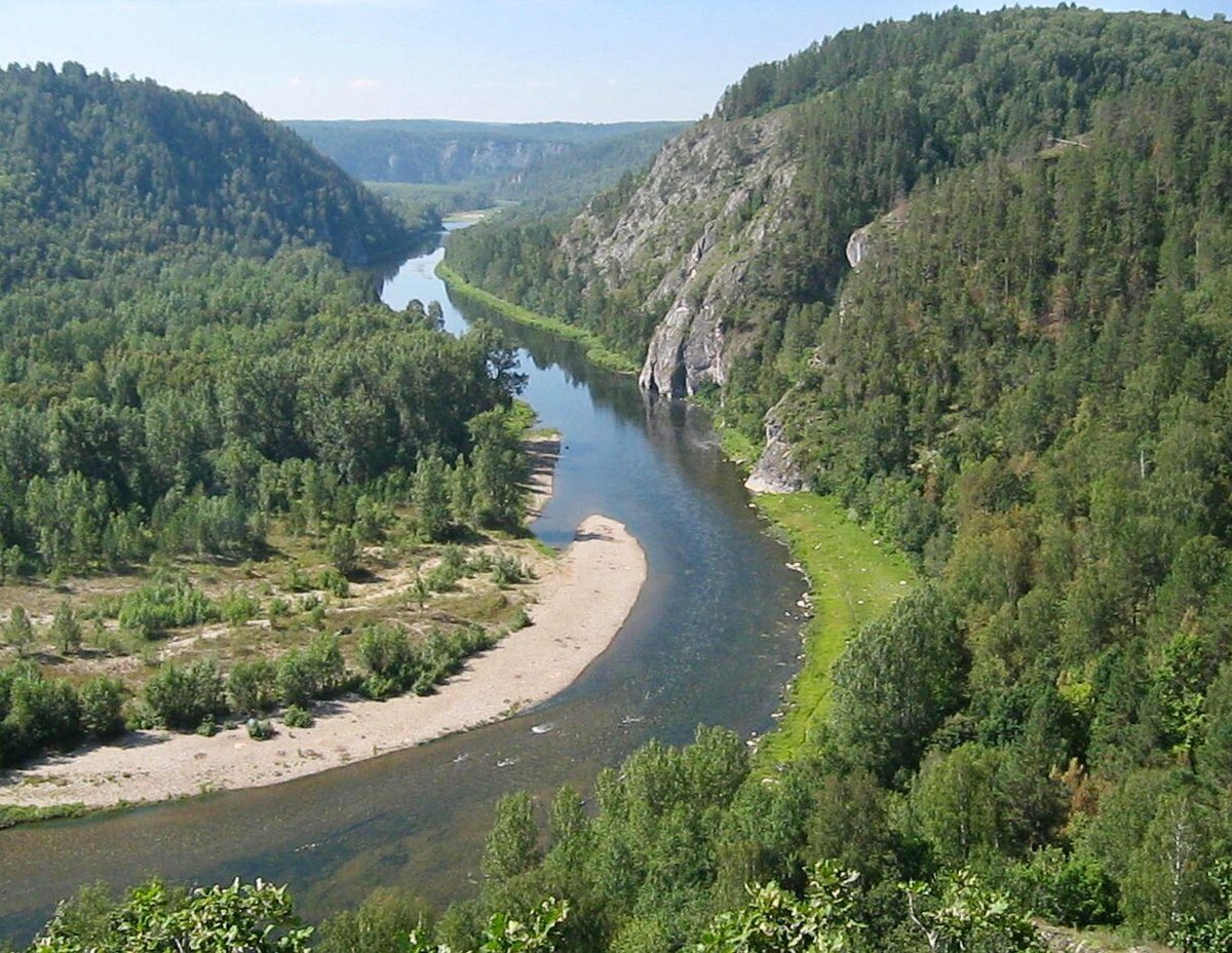 Южный Урал природа река белая