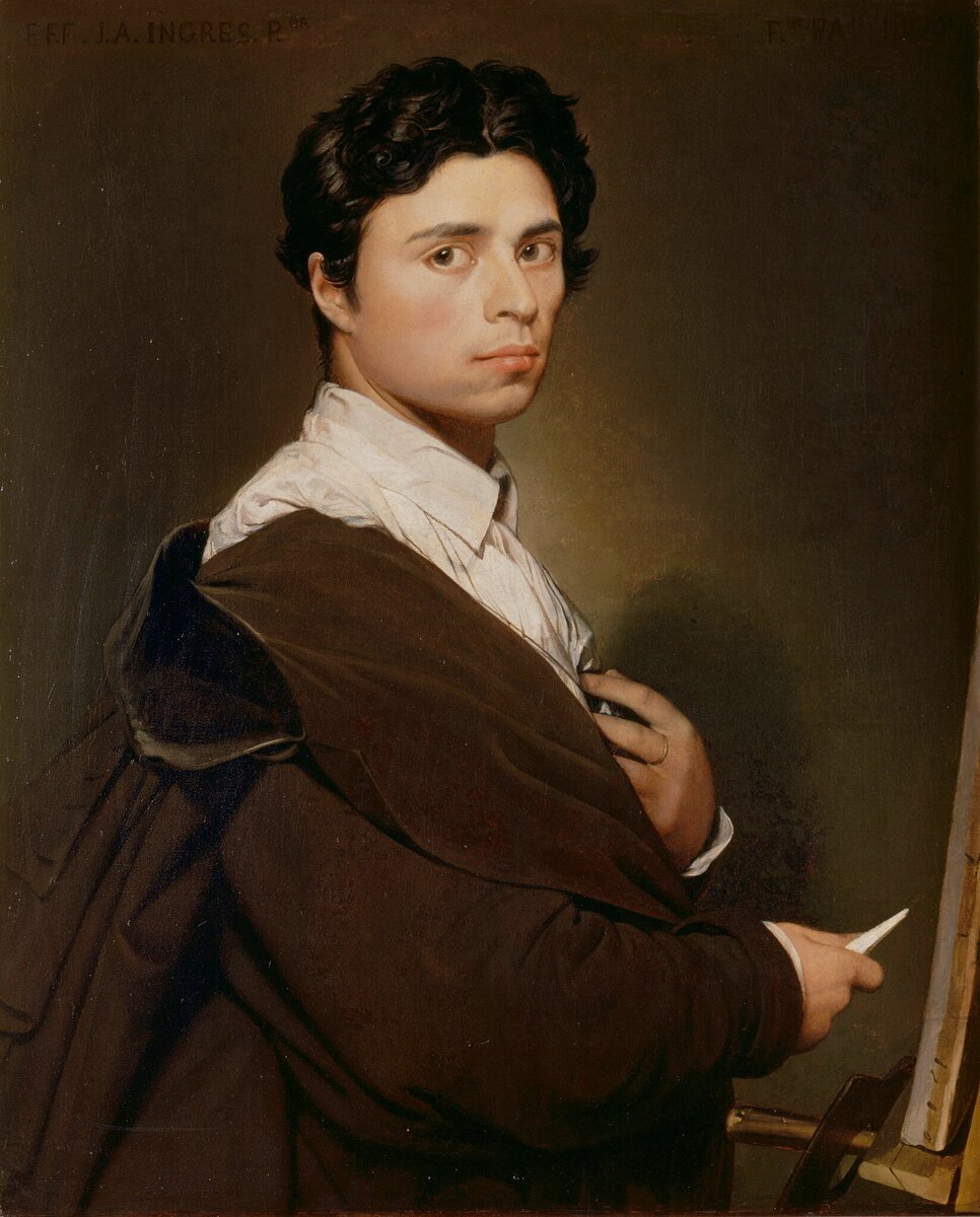 Жан Огюст Доминик Энгр. Автопортрет в возрасте 24 лет. 1804. Холст, масло, 77 х 61 см. Музей Конде