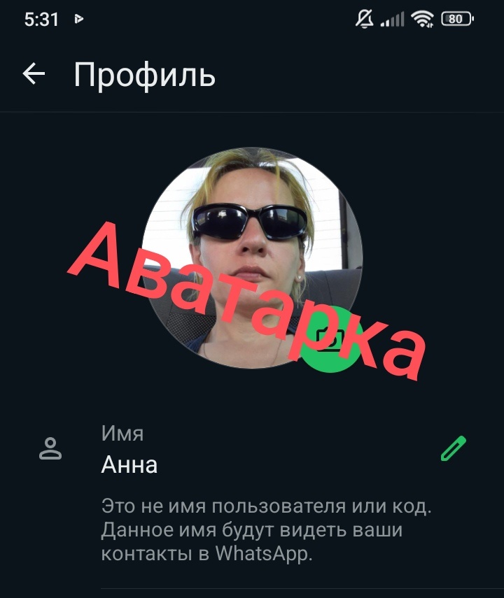 Моя аватарка в профиле Ватсапа. Денис? Это вы?