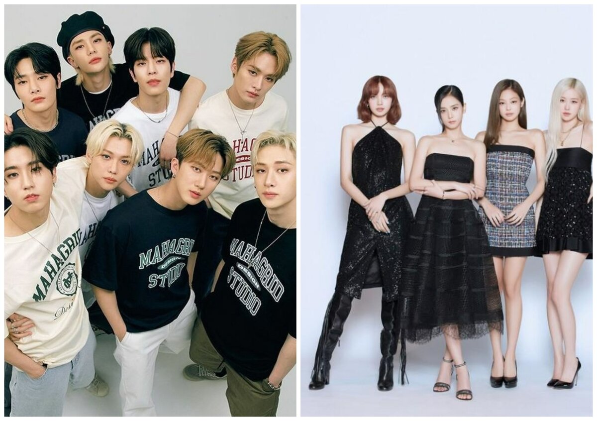 группы Stray Kids и Blackpink