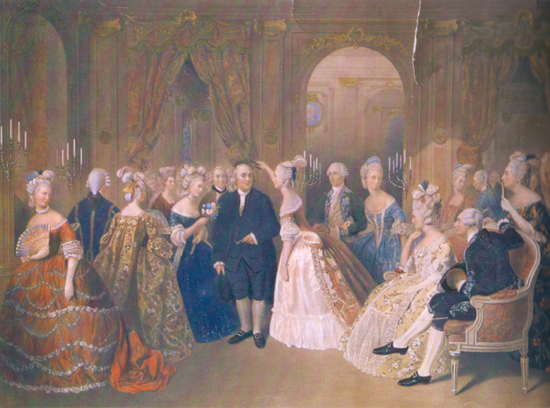 Уильям Оверенд Геллер. Бенджамин Франклин при французском дворе