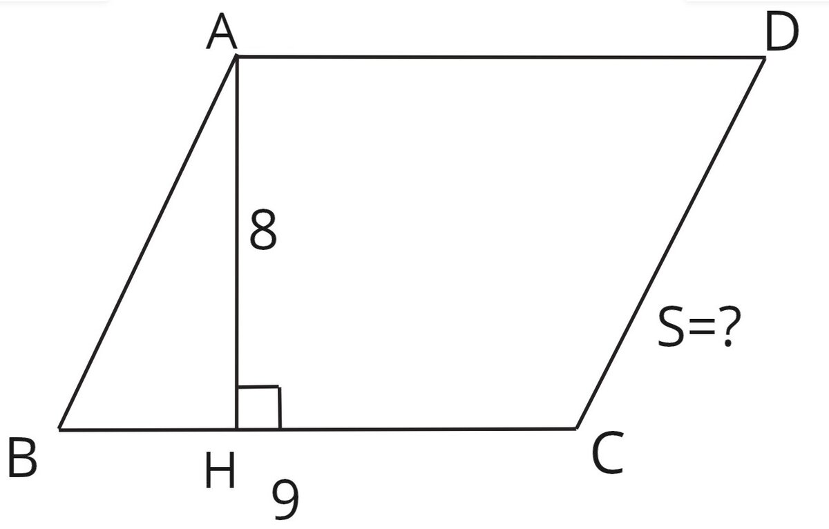  Предлагаю задачи на готовых чертежах, которые я использую при    отработке навыков применения формул площади треугольника на  уроках  математики в  8-м классе.-2