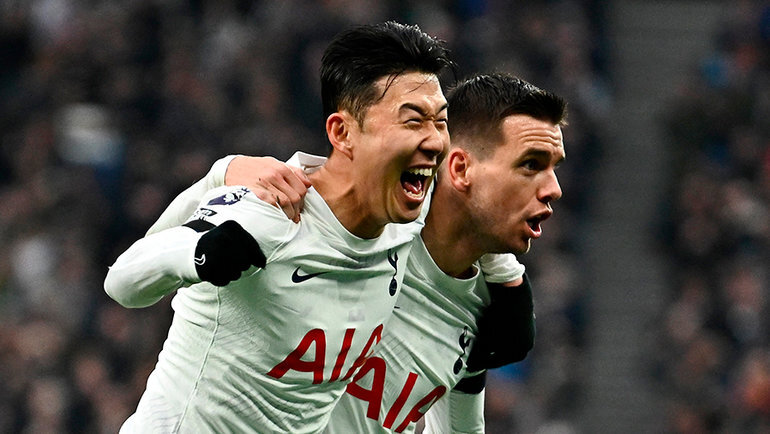    Сон Хын Мин и Джовани Ло Чельсо. Reuters