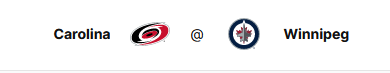 Каролина (14-8-1, 6-6-0 в гостях) против Виннипега (13-8-2, 7-5-1 дома)