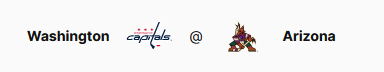 Вашингтон (12-7-2, 5-3-1 в гостях) против Аризоны (12-9-2, 7-4-0 дома)