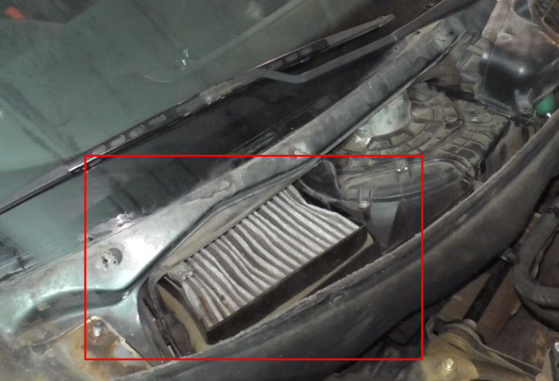 лада приора с кондиционером, замена фильтра салона - Lada Приора универсал, 1,6 