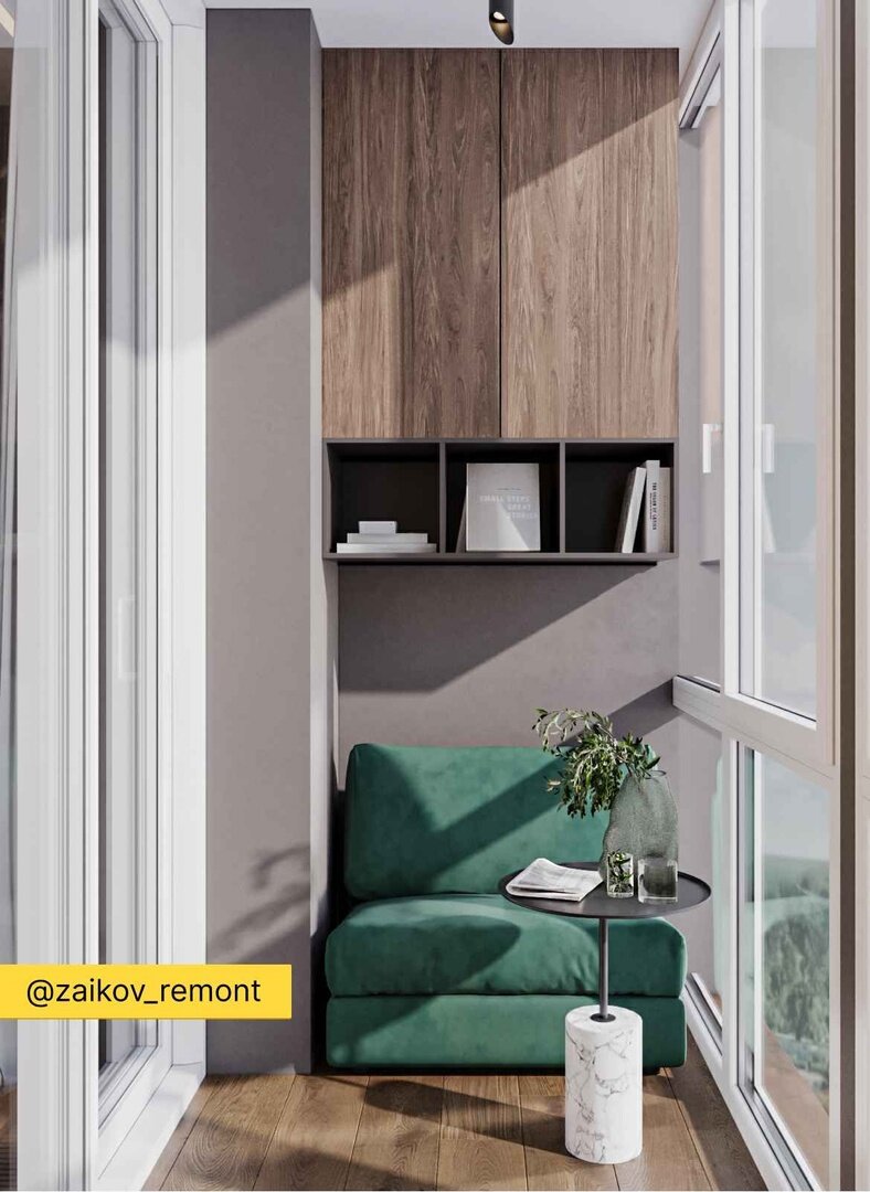 Кабинет на балконе, ЖК Одинград