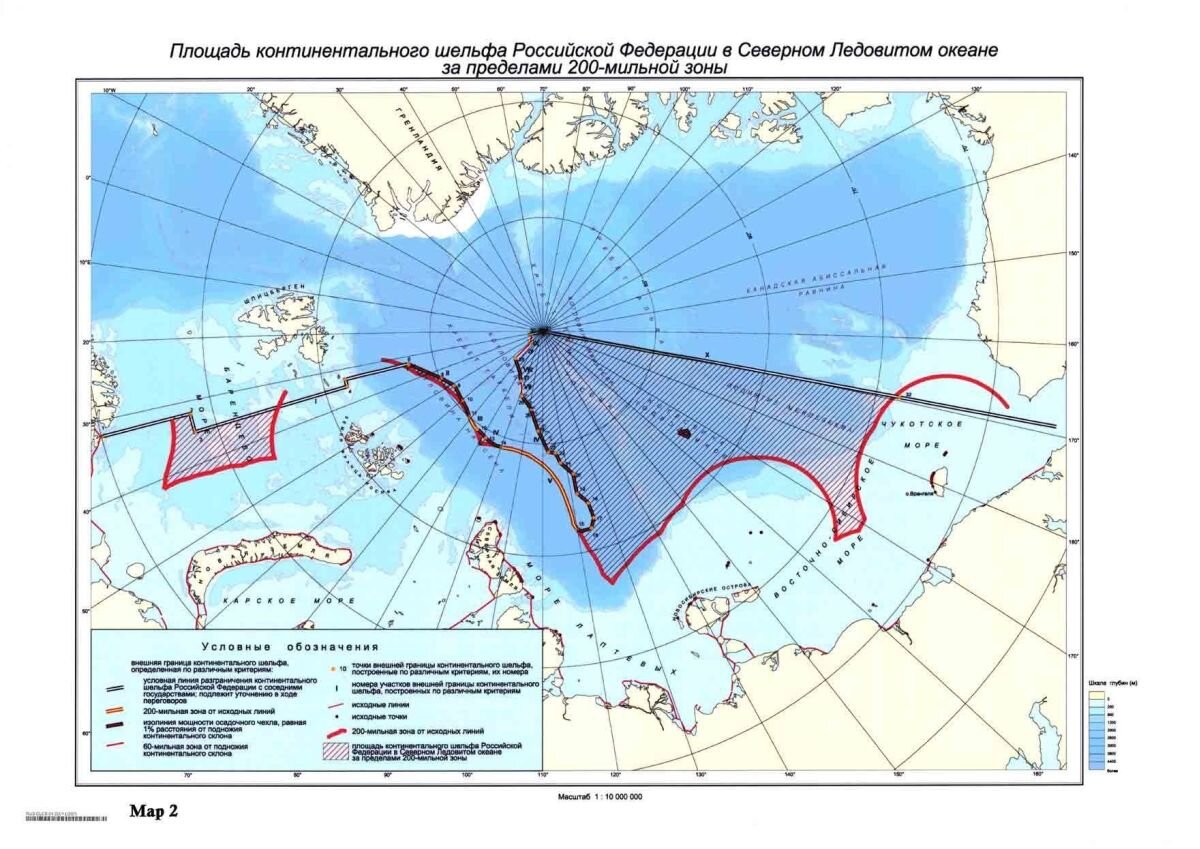 Шельф россии карта