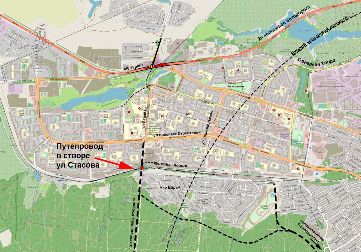 Наложение элементов Генплана 2019 на публичную карту