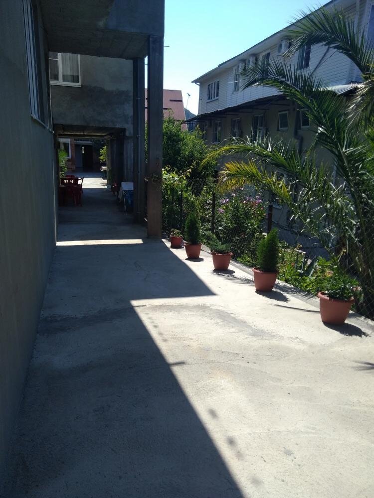 Это вид от калитки. Идём в глубь двора.