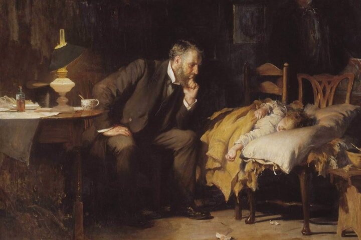 Доктор. Люк Филдс 1891 год.