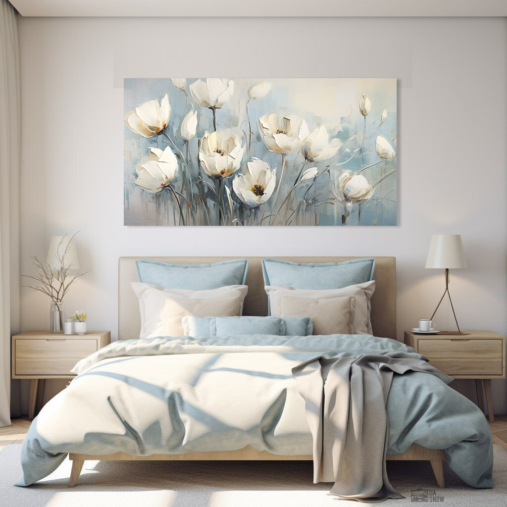 Картина "Белые тюльпаны" Артикул FI01900