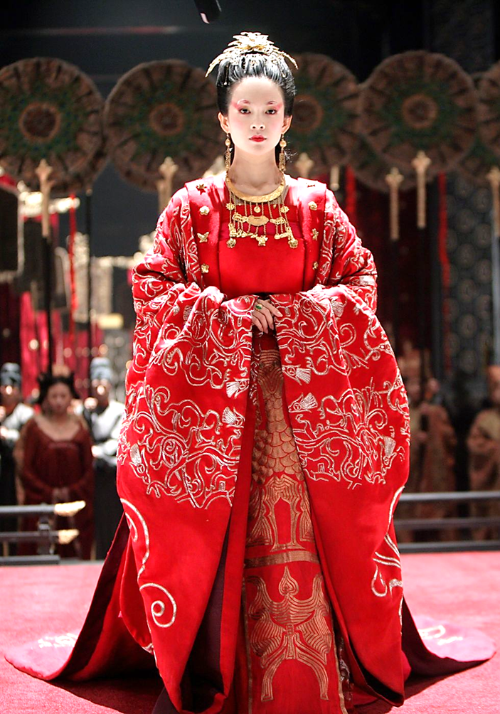 Китайское Ханьфу (большой красный парадный халат) Императрицы династии Юань (фото из открытого доступа).