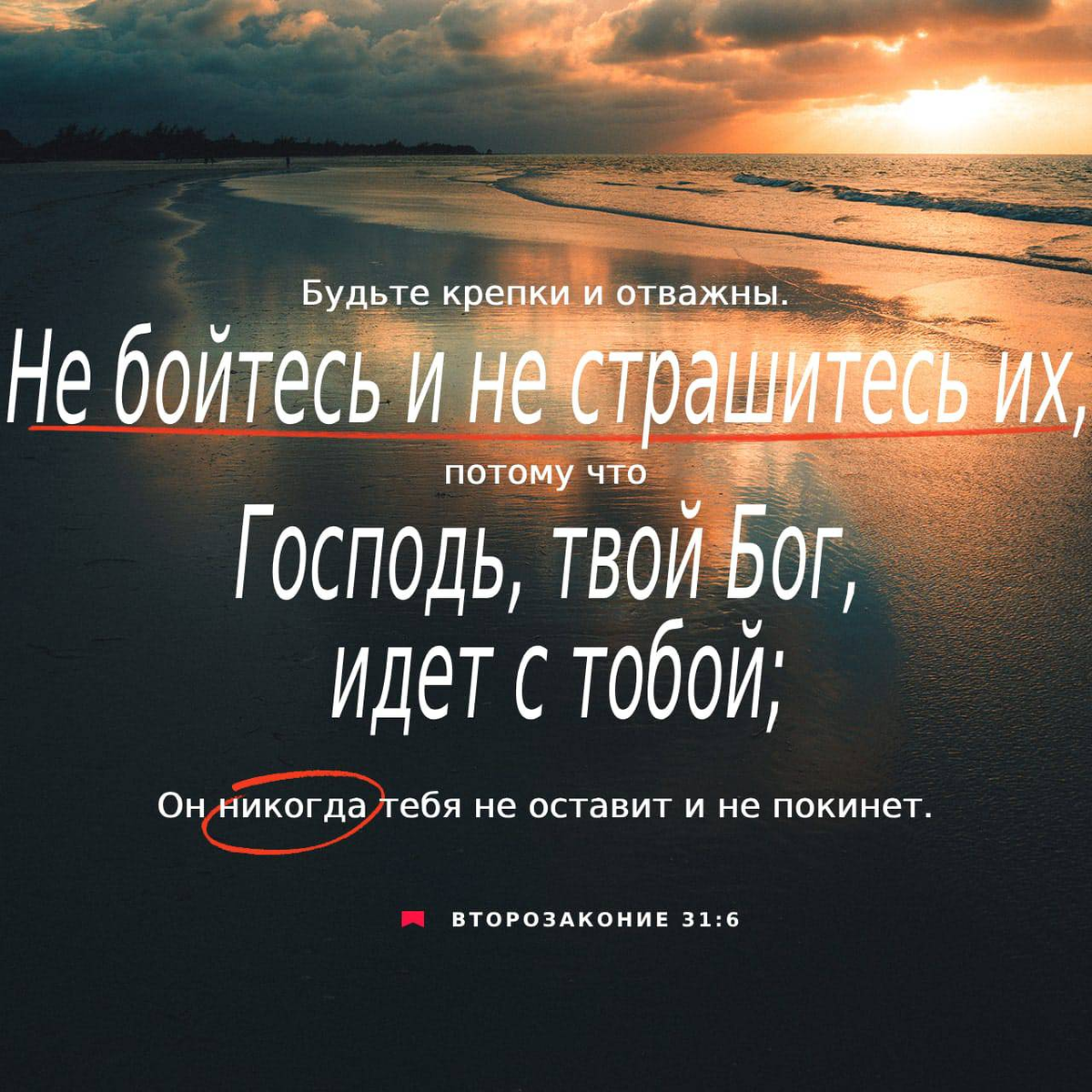 Второзаконие 31:6