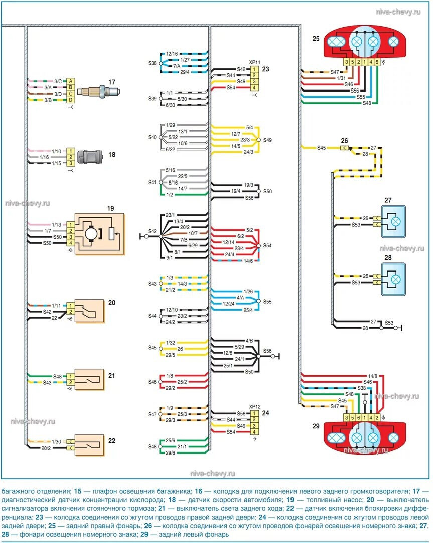 Нива шевроле схема подключения эбу