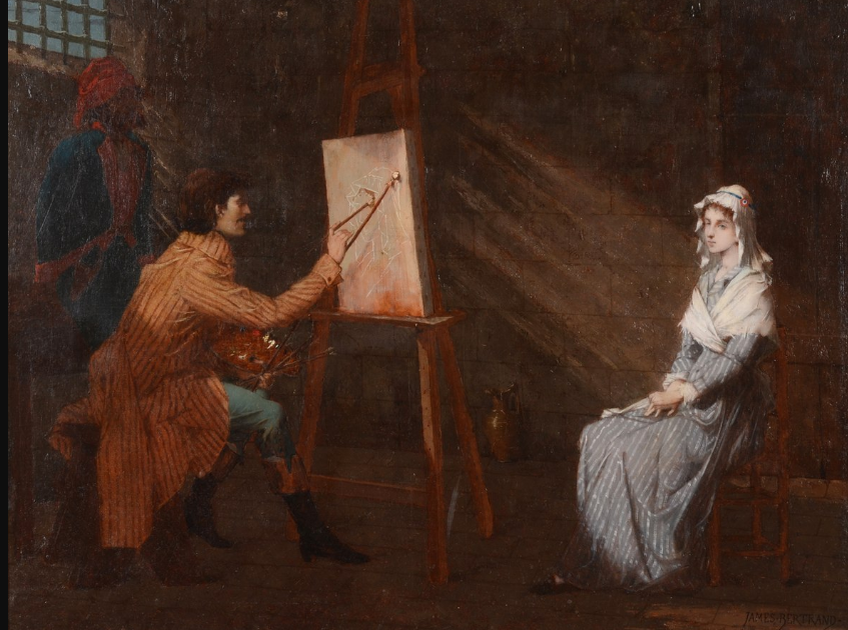 Жан-Батист Бертран. "Жан-Жак Гойер пишет портрет Шарлотты Корде"