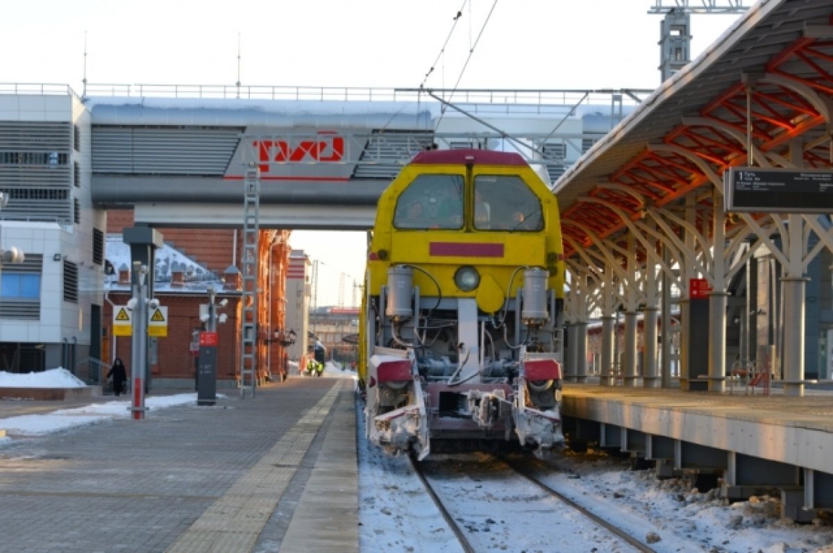    В 2 раза увеличился вывоз снега на железной дороге в ноябре