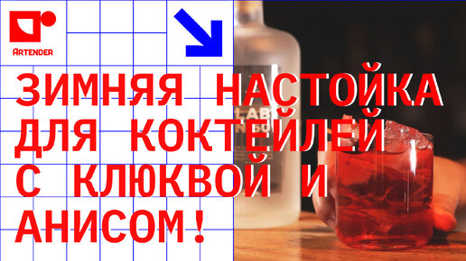 ЗИМНЯЯ НАСТОЙКА ДЛЯ КОКТЕЙЛЕЙ С КЛЮКВОЙ, КАРДАМОНОМ И АНИСОМ! #artenderproject #cocktails #bartender