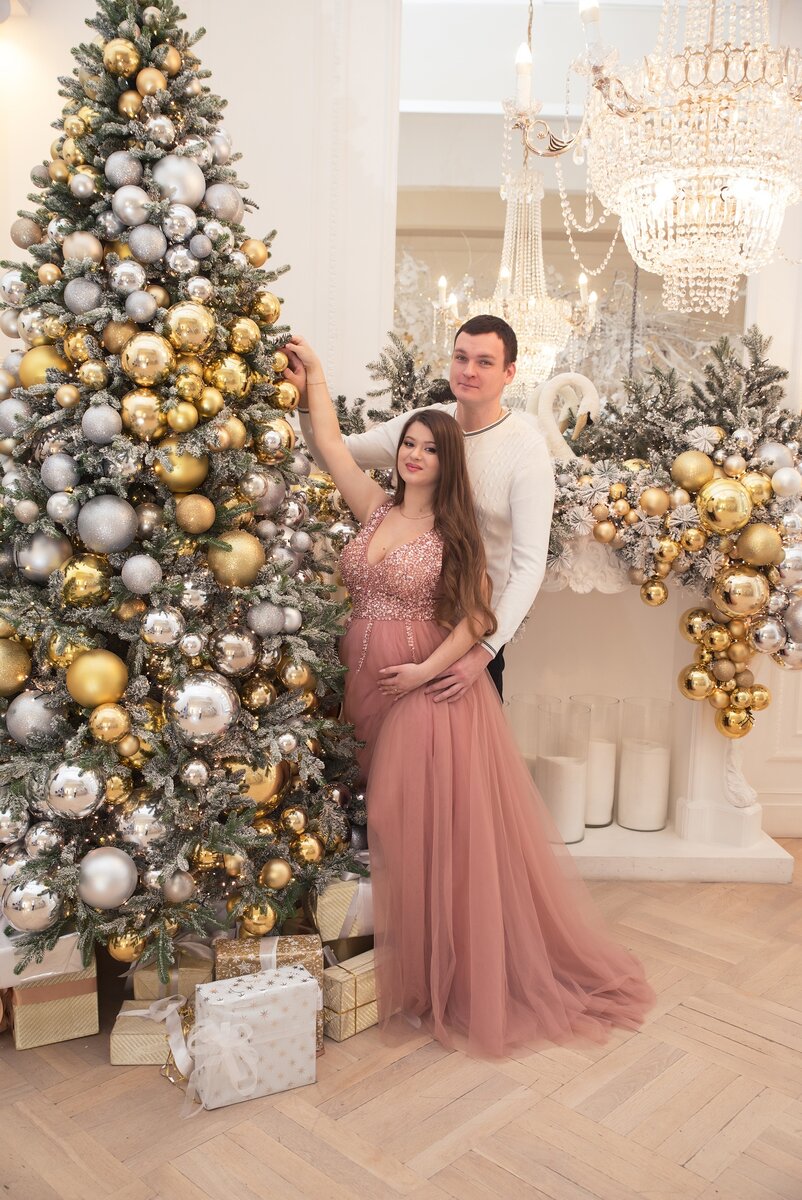 Новогодняя фотосессии беременности