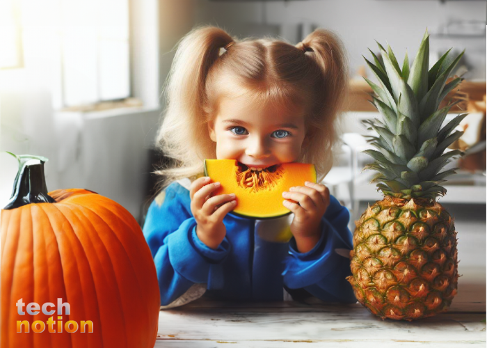 Мои дети едят полезную тыкву, думая, что это ананас! / Изображение: дзен-канал technotion