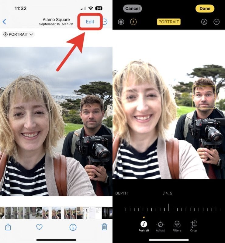    Фокус перенастраивается обычным тапом по нужной части фотографии. Изображение: theverge.com