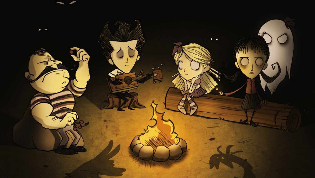 Don t Starve together. Don't Starve игра. Don't Starve картины. Уилсон don't Starve.