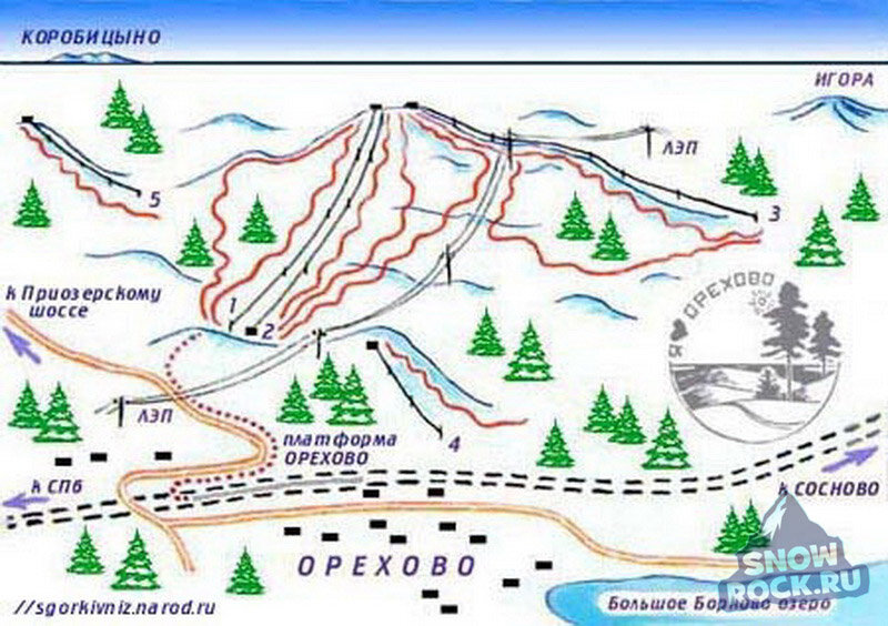 Лыжные трассы ленинградской. Орехово Ленинградская область лыжная трасса. Ореховская гора горнолыжный курорт. Схема лыжной трассы в Орехово. Горнолыжная база Звездочка Орехово Борисово.