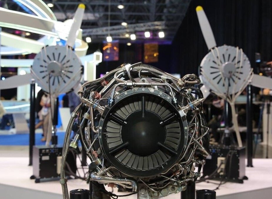 Демонстратор гибридной силовой установки разработки ОДК на форуме «Технопром-2023»  © Объединённая двигателестроительная корпорация