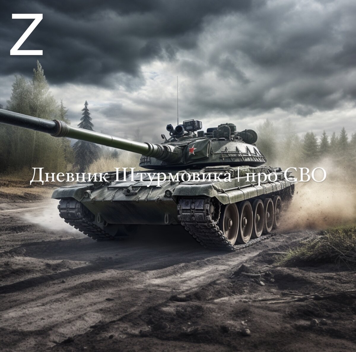 Изображение из архива автора. Так нейросеть представляет Т-72