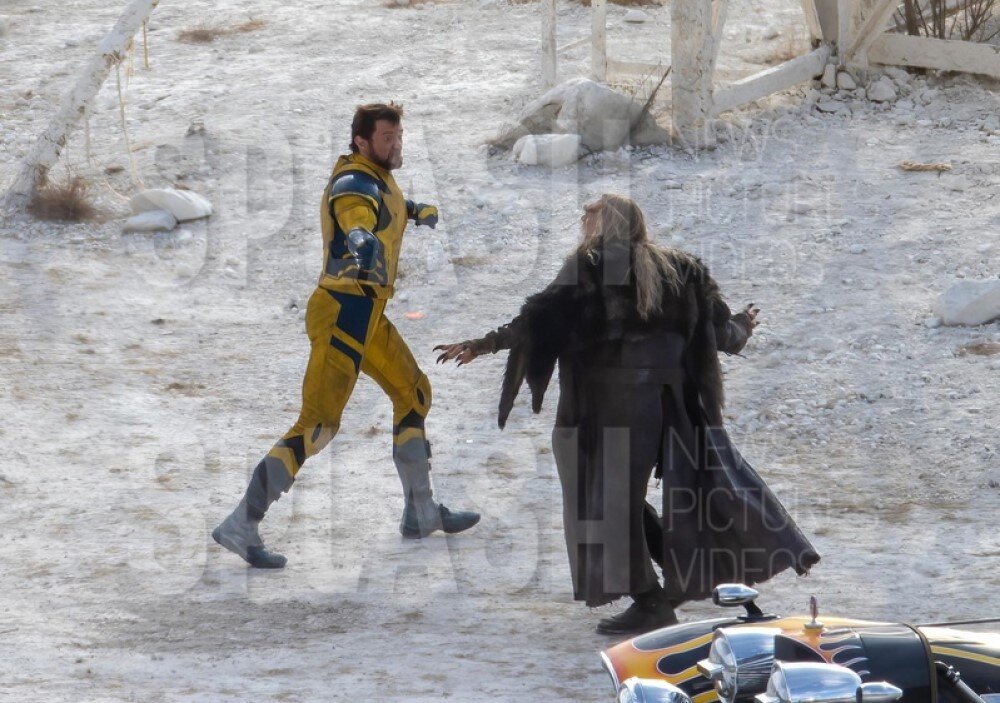     Кадр со съемок фильма «Дэдпул 3» (2024)