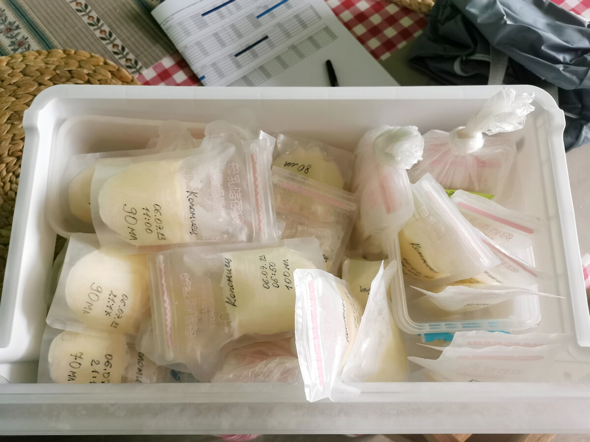Все ящики морозилки были отданы молокохранинению
