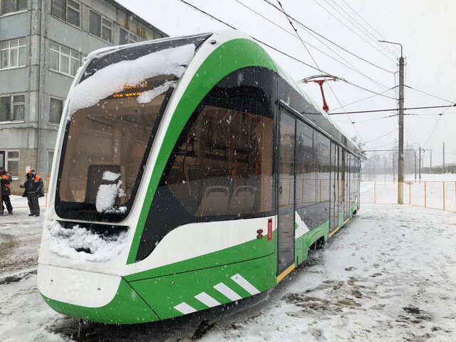    Новые трамваи выйдут на маршрут только в марте следующего года
