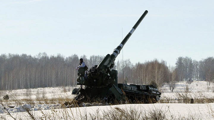 "МАЛКА"  - ЭТО ЕДИНСТВЕННОЕ ОРУДИЕ РУССКОЙ АРМИИ, СПОСОБНОЕ МАКСИМАЛЬНО ВЫПОЛНЯТЬ ЗАДАЧИ КОНТРБАТАРЕЙНОЙ БОРЬБЫ. ФОТО: MOD RUSSIA/GLOBALLOOKPRESS