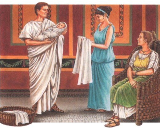 Люди верили, что если плюнуть на новорожденного, то это принесет ему защиту и благополучие.