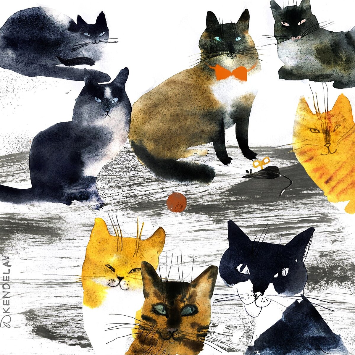 © Анна и Варвара Кендель. Коты.