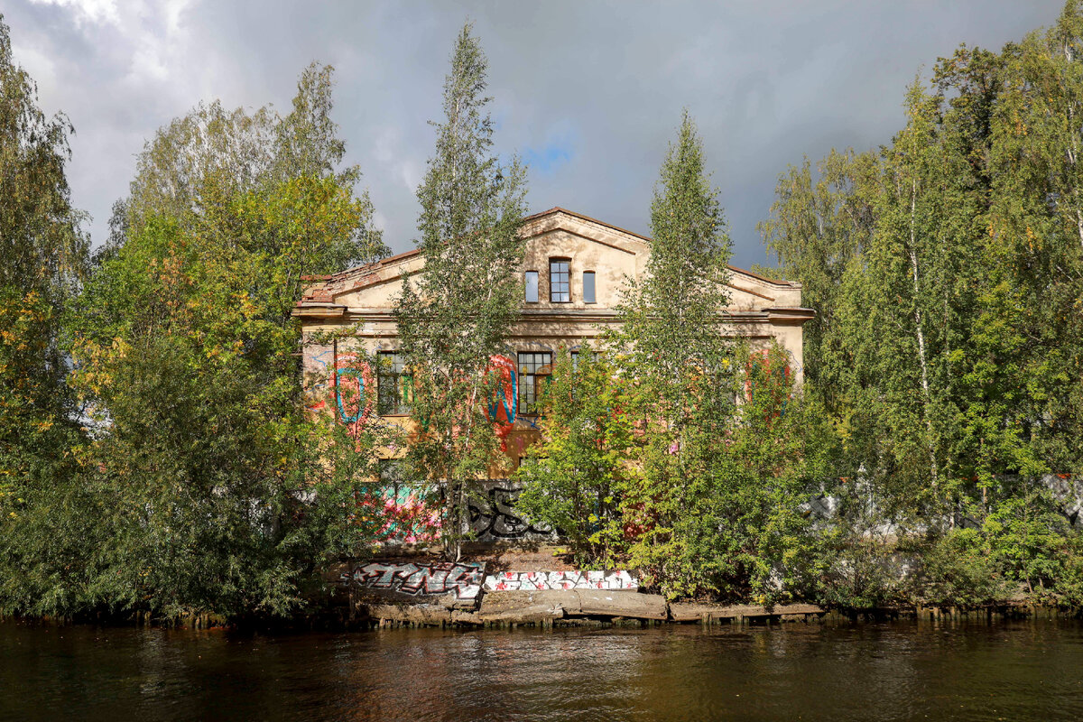 2023 год. Васильевский винный городок, торец корпуса по адресу Уральская ул., 1ж