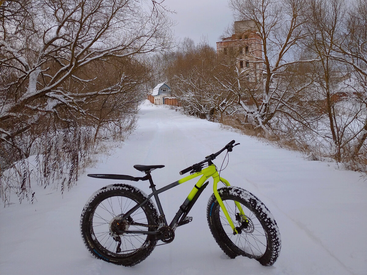 Дорога, на которой велосипед не только стоял, но ещё и ехал. Деревня Яново, 2021 год