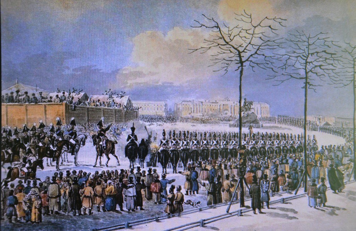 Карл Кольман. Восстание на Сенатской площади 14 декабря 1825 года. Изображение из открытых источников.