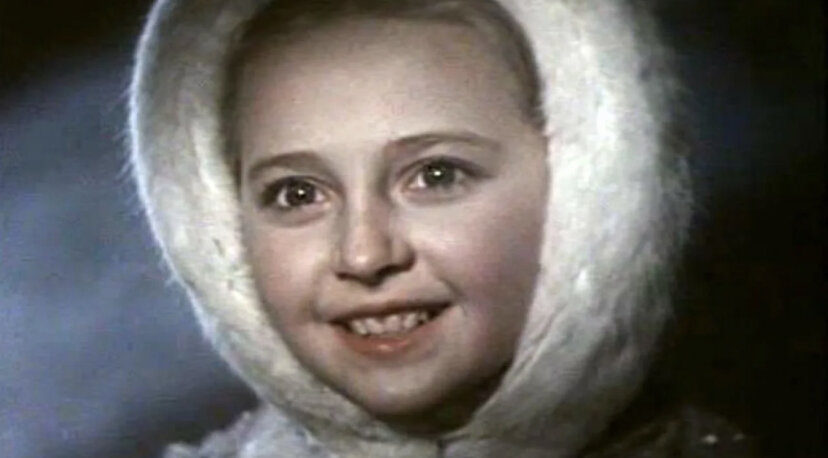 Кадр фильма Снежная Сказка 1959 год. Леля