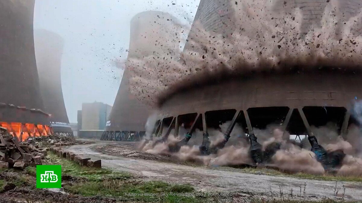 Момент взрыва угольной электростанции в Великобритании сняли на видео | НТВ:  лучшее | Дзен