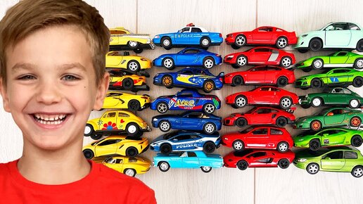 Mark and many car scale models. Video collection