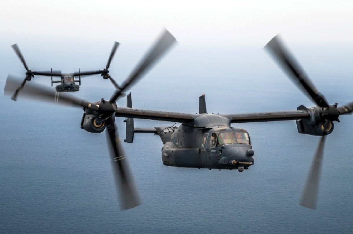    Экипаж разбившегося в Японии конвертоплана США Osprey признан погибшим