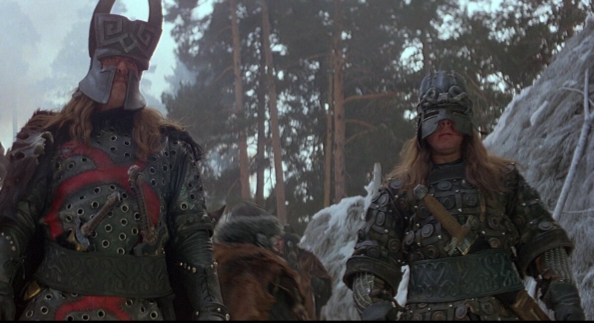 Приспешников коварного Тулсы Дума в «Конане-варваре» срисовывали с псов-завоевателей из «Александра Невского»