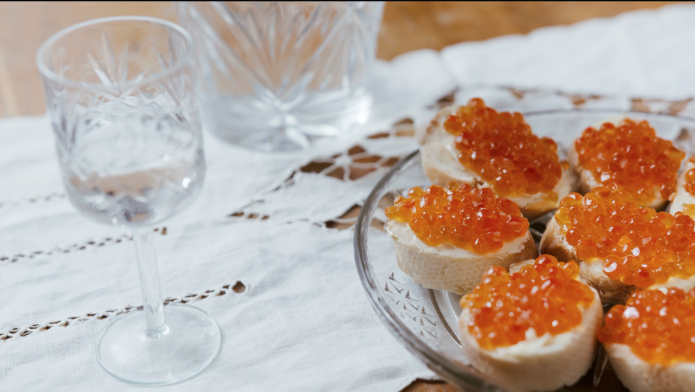 Сказочные бутерброды с икрой.